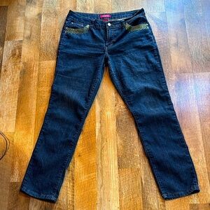 Women’s Jeans With Gold‎ Stitching and Bling
